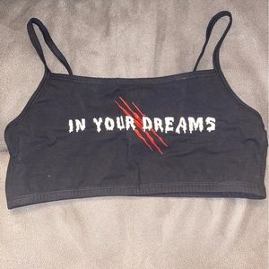 New never worn Nightmare On Elm St bralette